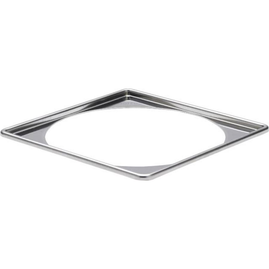 Raamwerk 150x150 chroomnikkelstaal/blank