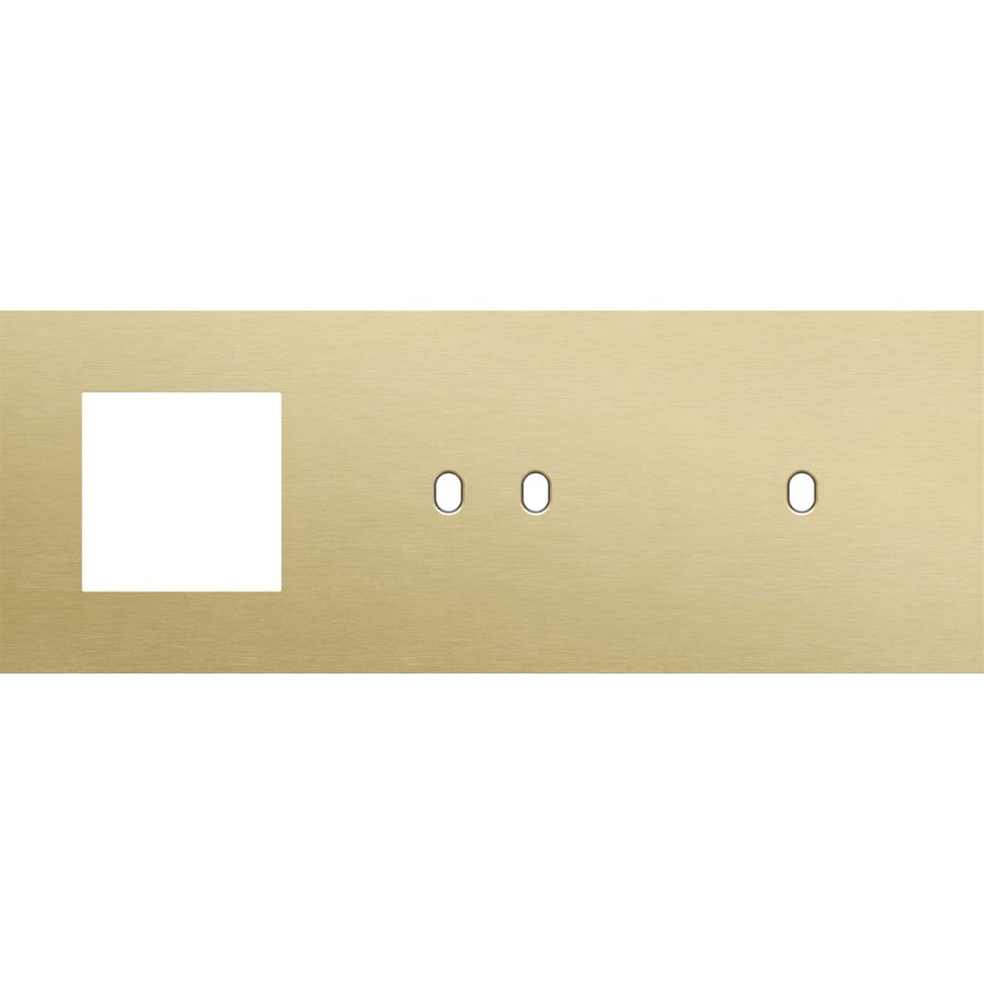 Afdekplaat 3-voud horiz. 71mm centerafst. 227-57722