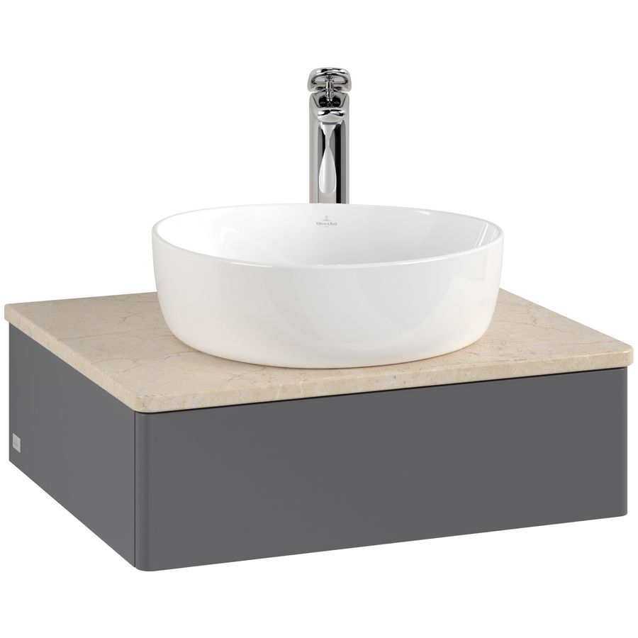 Wastafelonderkast Antao 600x190x500mm Antr. Matt Lacquer L07053GK