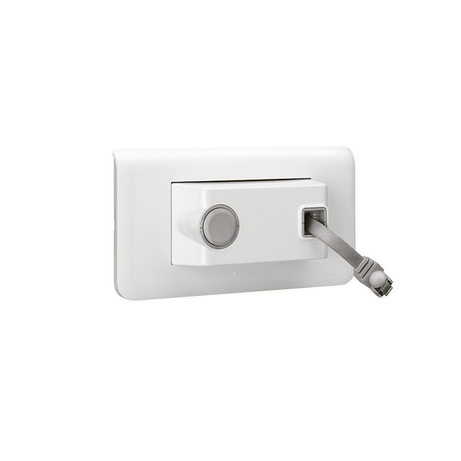 Connector RJ45 UTP Cat. 6 haspel wit Mosaic