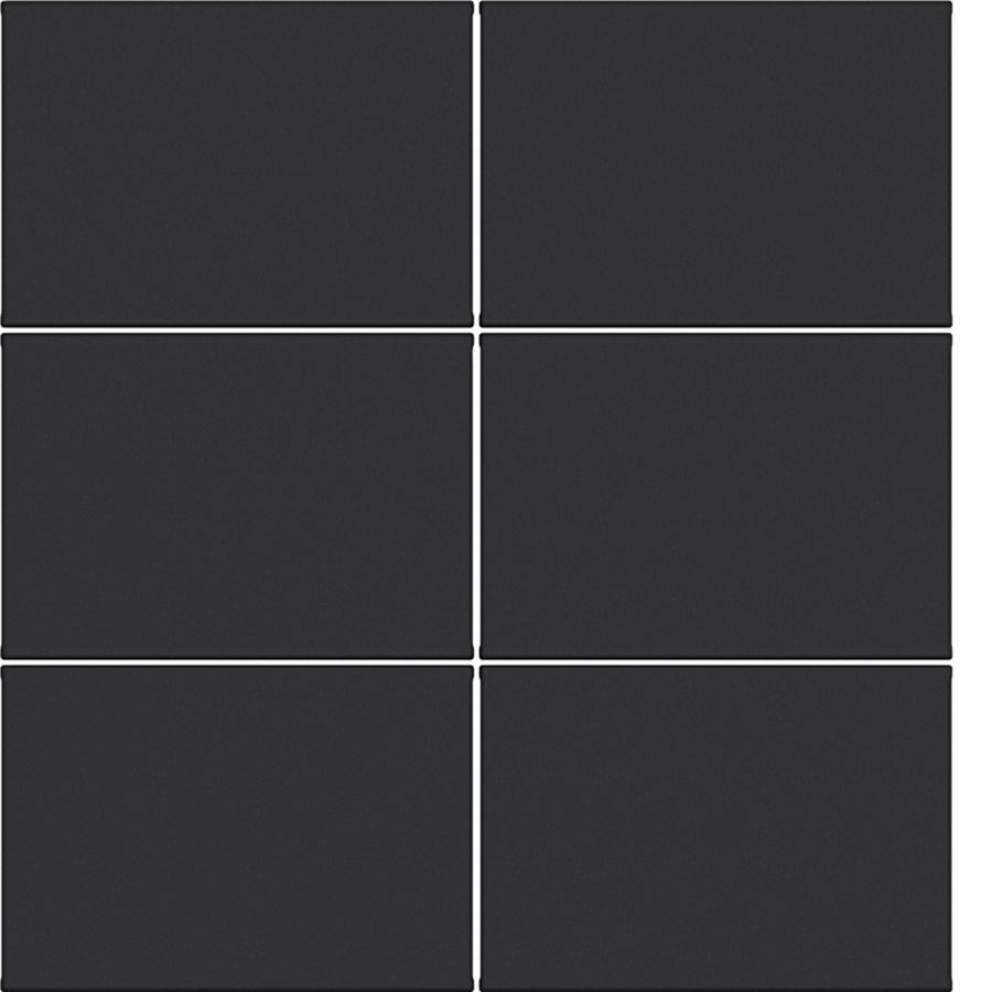 Afdekking KNX taster 6-voudig A.x/C.x nachtzwart mat