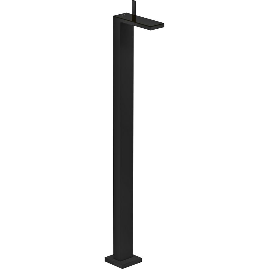 AXOR MyEdition 1-hendel wastafelmengkraan vloergemonteerd met afvoerplug mat zwart/zwart glas
