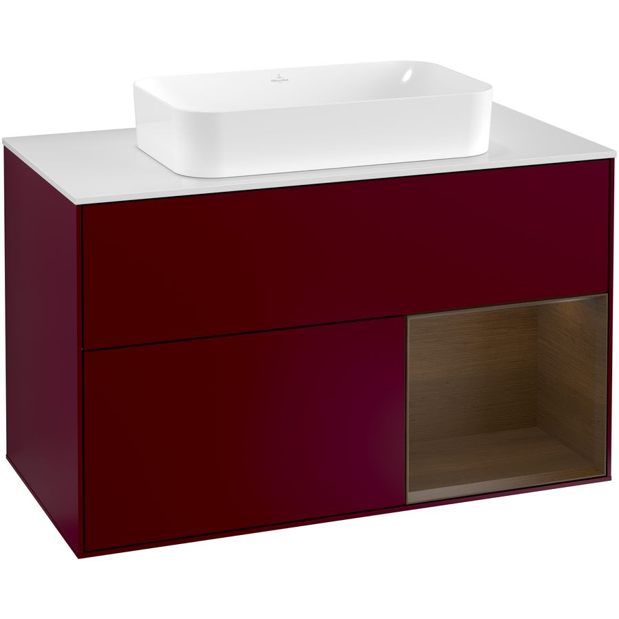 Wastafelonderkast Finion 1000x603x501mm Peony Matt Lacquer G251GNHB