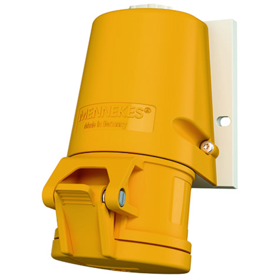 Wandcontactdoos 16A 3-polig  4H 110V IP44 TwinCONTACT
