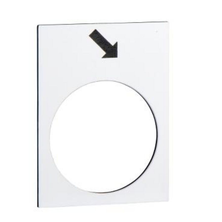 Etiket 30x40mm Met symbool Wit Harmony XB4/XB5 VVE=10