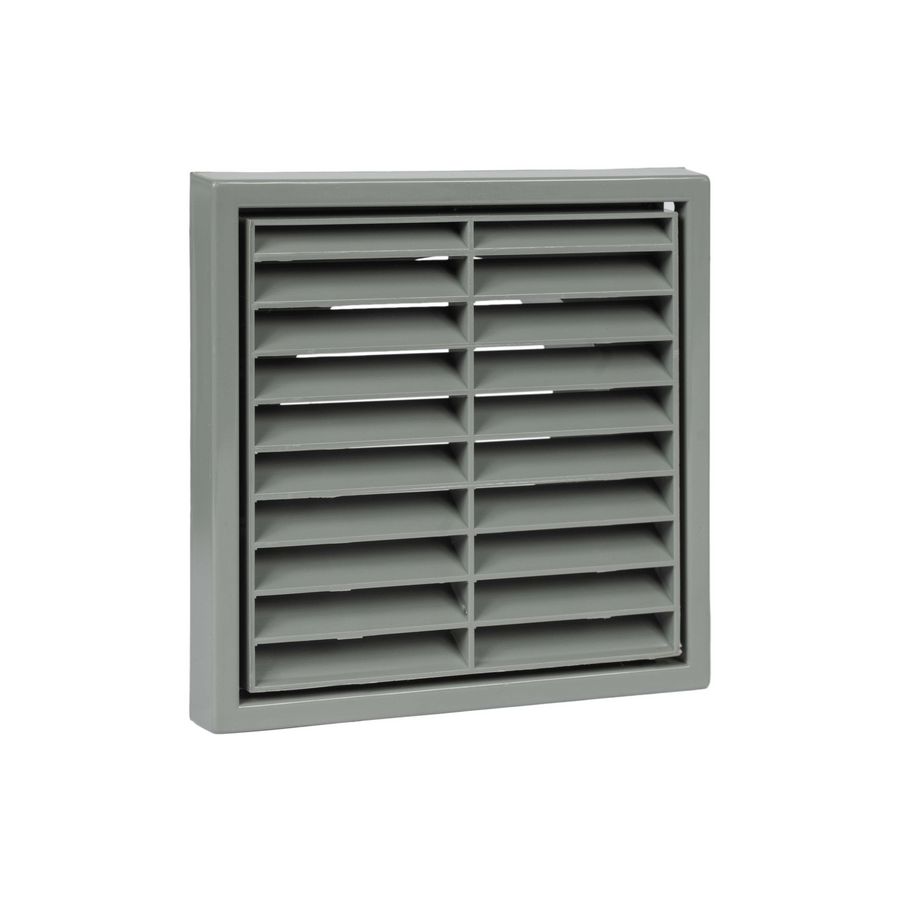 Ventilatierooster vlak Ø100mm grijs
