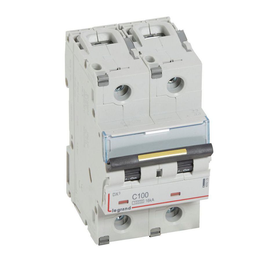Installatieautomaat 2-polig C-karakteristiek 100A 10000A/16kA DX³ DIN