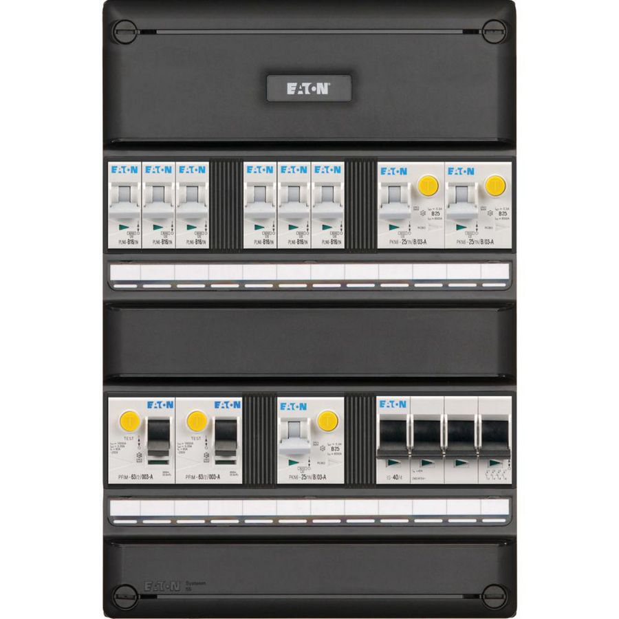 S55 PV ready FLEX, 1f / 3f, Inst.aut. 6 gr 2 ALS 63A 2p PV EV A HS 64 Eaton