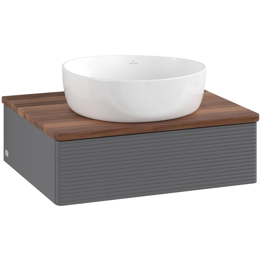 Wastafelonderkast Antao 600x190x500mm Antr. Matt Lacquer L07112GK