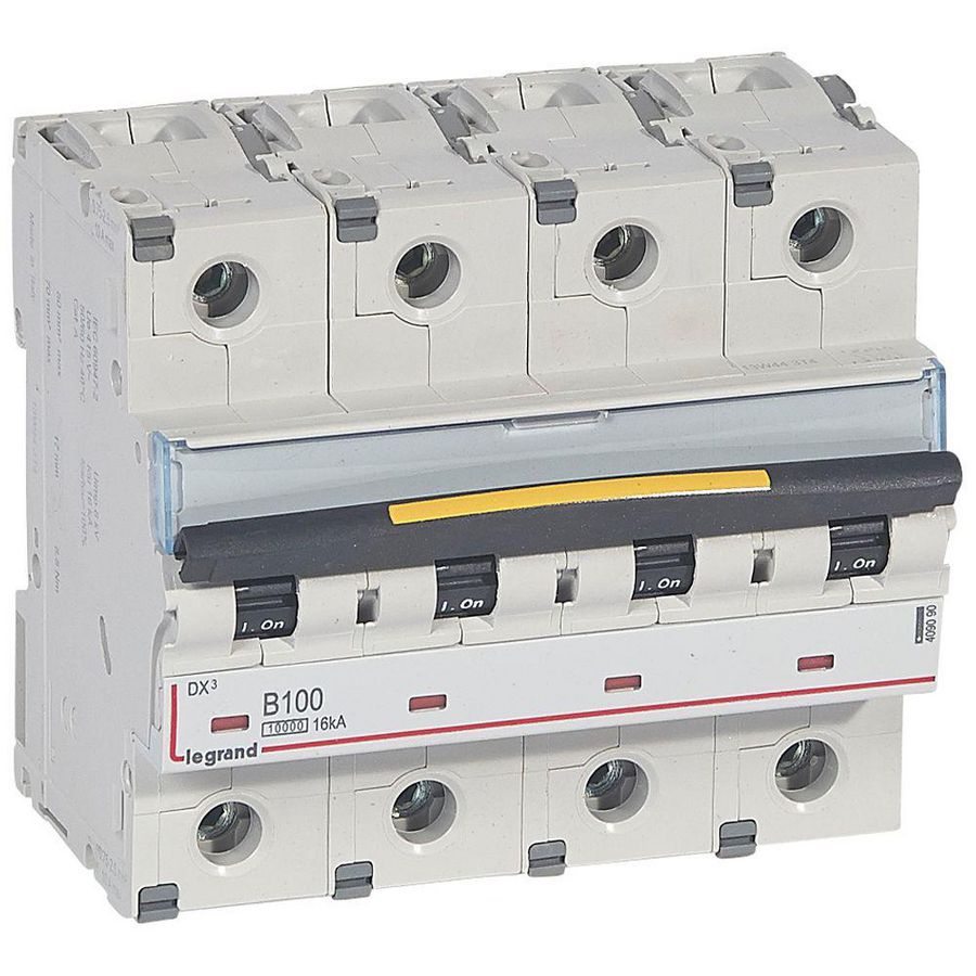 Installatieautomaat 4-polig B-karakteristiek 100A 10000A/16kA DX³ DIN