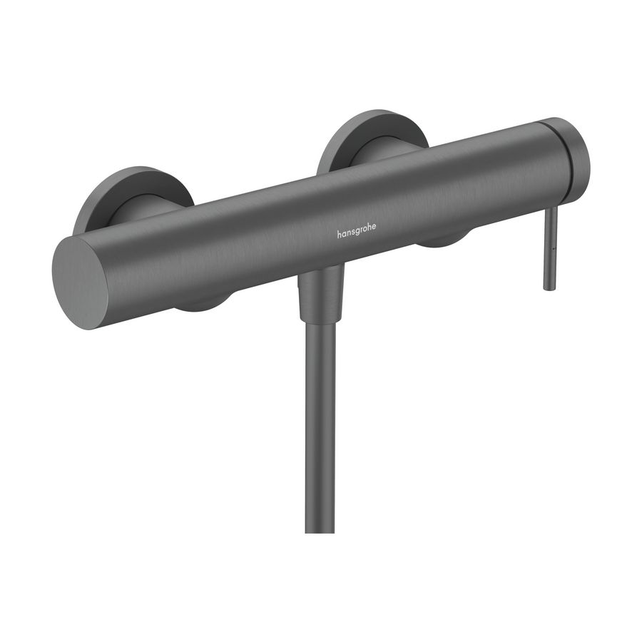 Tecturis S 1-hendel douchemengkraan hoh 150mm Brushed Black Chrome incl. s-koppelingen