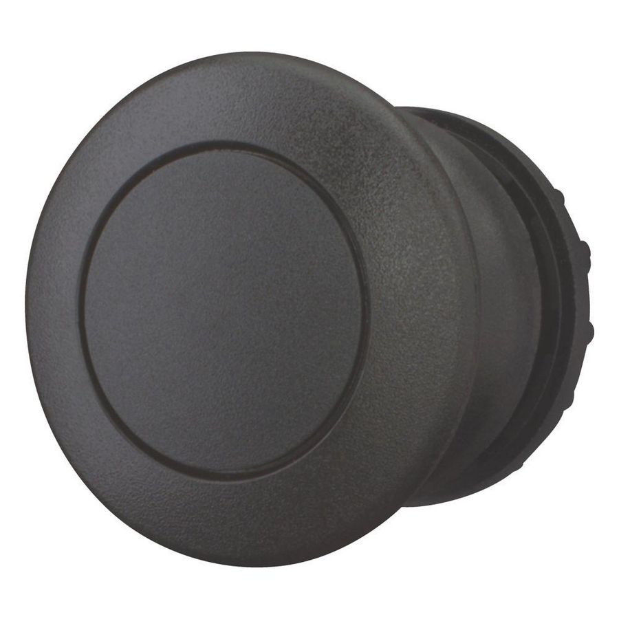 Paddestoeldrukknop zwart terugverend M22S-DP-S VVE=5