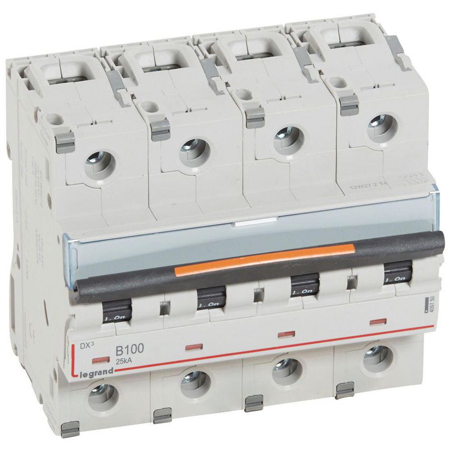 Installatieautomaat 4-polig B-karakteristiek 100A 25kA DX³ DIN
