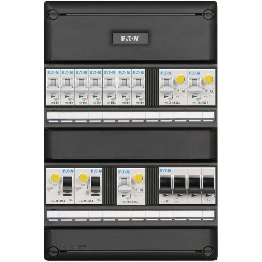 S55 PV ready FLEX, 1f / 3f, Inst.aut. 7 gr 2 ALS 63A 2p PV EV A HS 64 Eaton