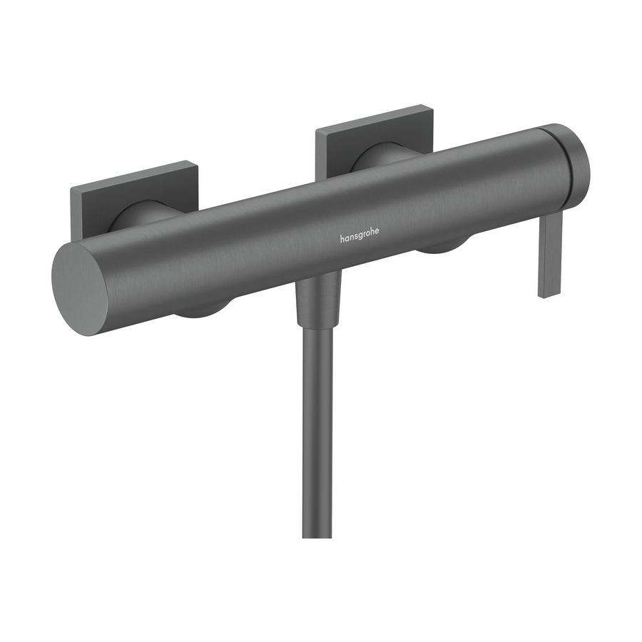 Tecturis E 1-hendel douchemengkraan hoh 150mm  Brushed Black Chrome incl. s-koppelingen
