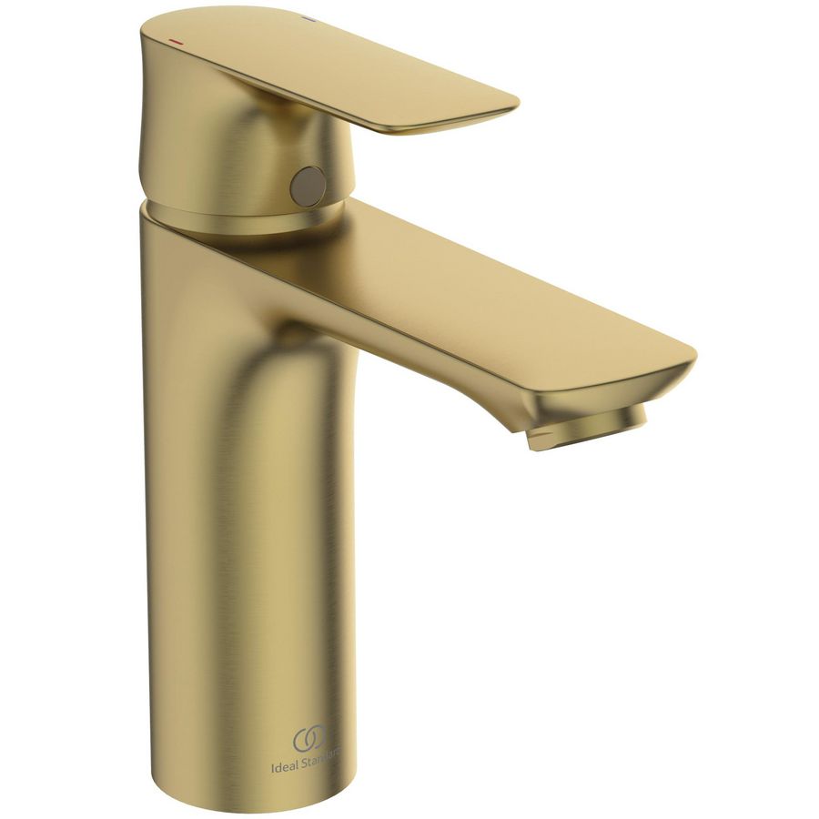 Connect Air wastafelmengkraan grande 5l/min. zonder waste brushed gold (mat goudkleurig)