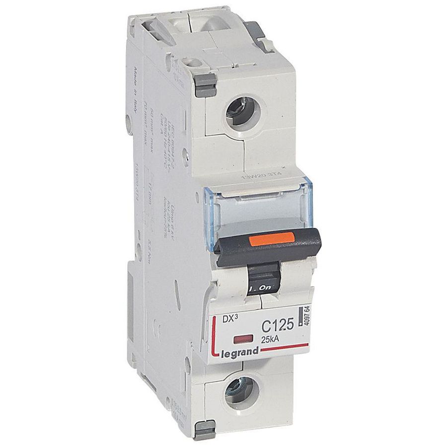 Installatieautomaat 1-polig C-karakteristiek 125A 25kA DX³ DIN