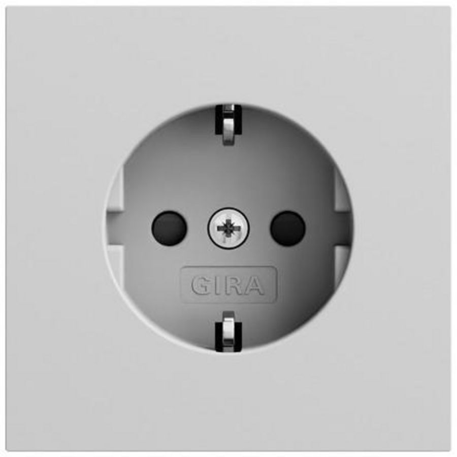 wandcontactdoos met randaarde Safety Plus System 70 gris m(gel.)