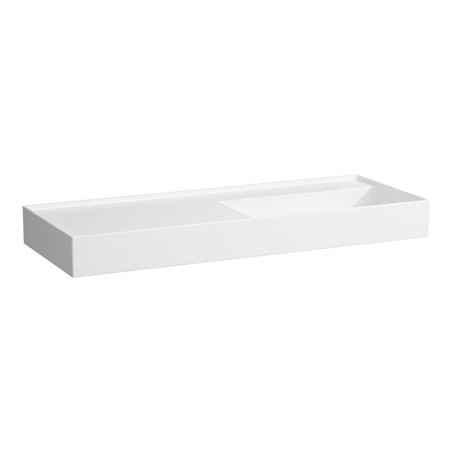 Wastafel afleg links met verborgen afvoer Wit H8133330001121