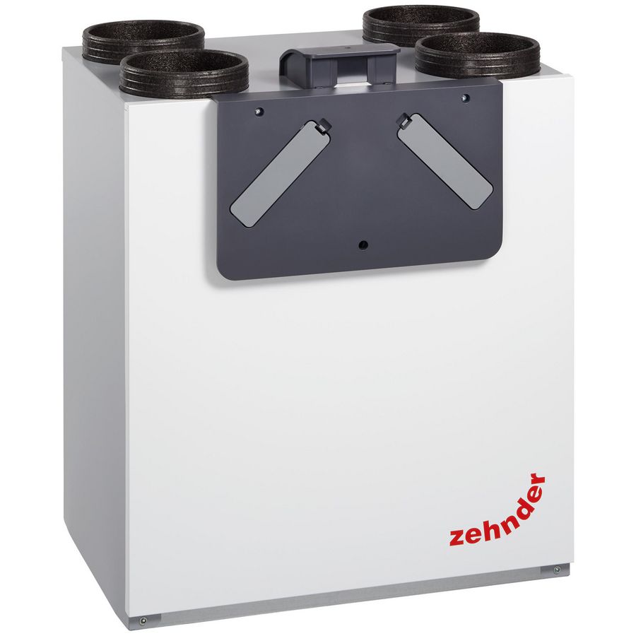 WTW-unit ComfoAir E400 RH luchttoevoer rechts met voorverwarmer en perilex stekker