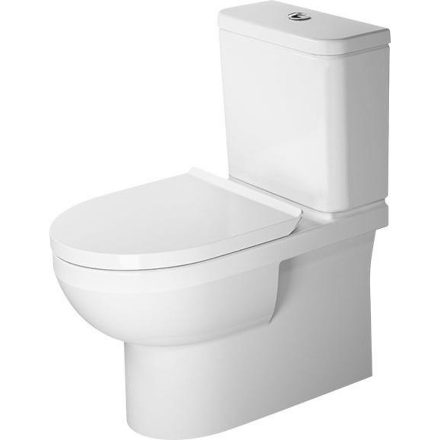 DURAVIT NO.1 #218209 staand closet tbv duoblok 650mm wit diepspoel rimless voor op closet gemonteerde stortbak 4,5ltr. PK. (excl. zitting / reservoir)