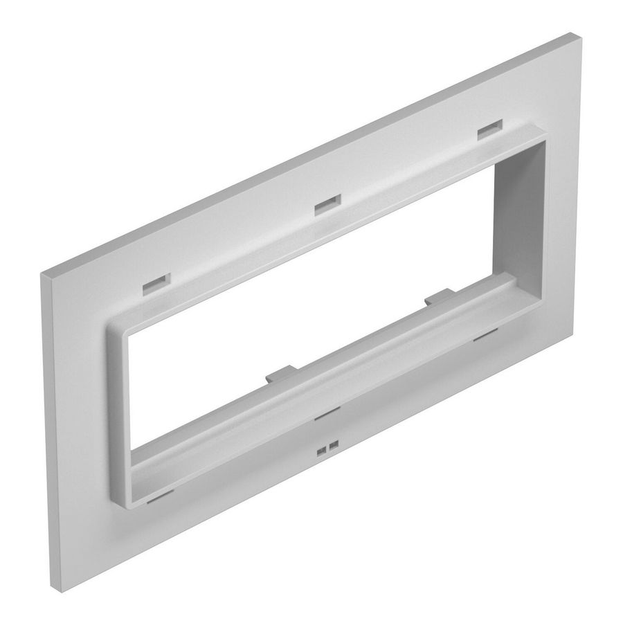 Afdekplaat 3-voudige mod.45 voor T4L/T8NL lichtgrijs