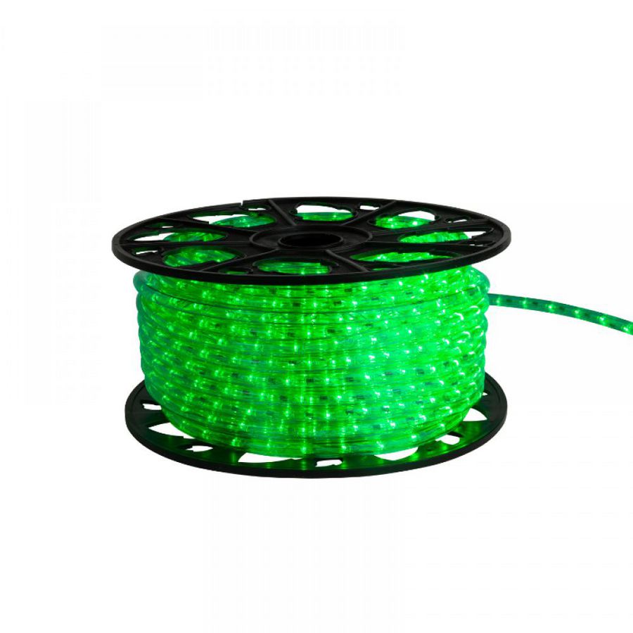 Lichtslang LED 230V horizon L=50mtr. . PVC groen
