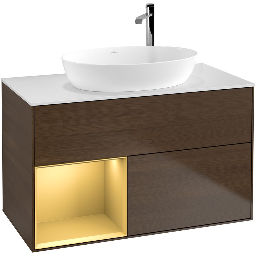 Wastafelonderkast Finion 1000x603x501mm W.Veneer G891HFGN