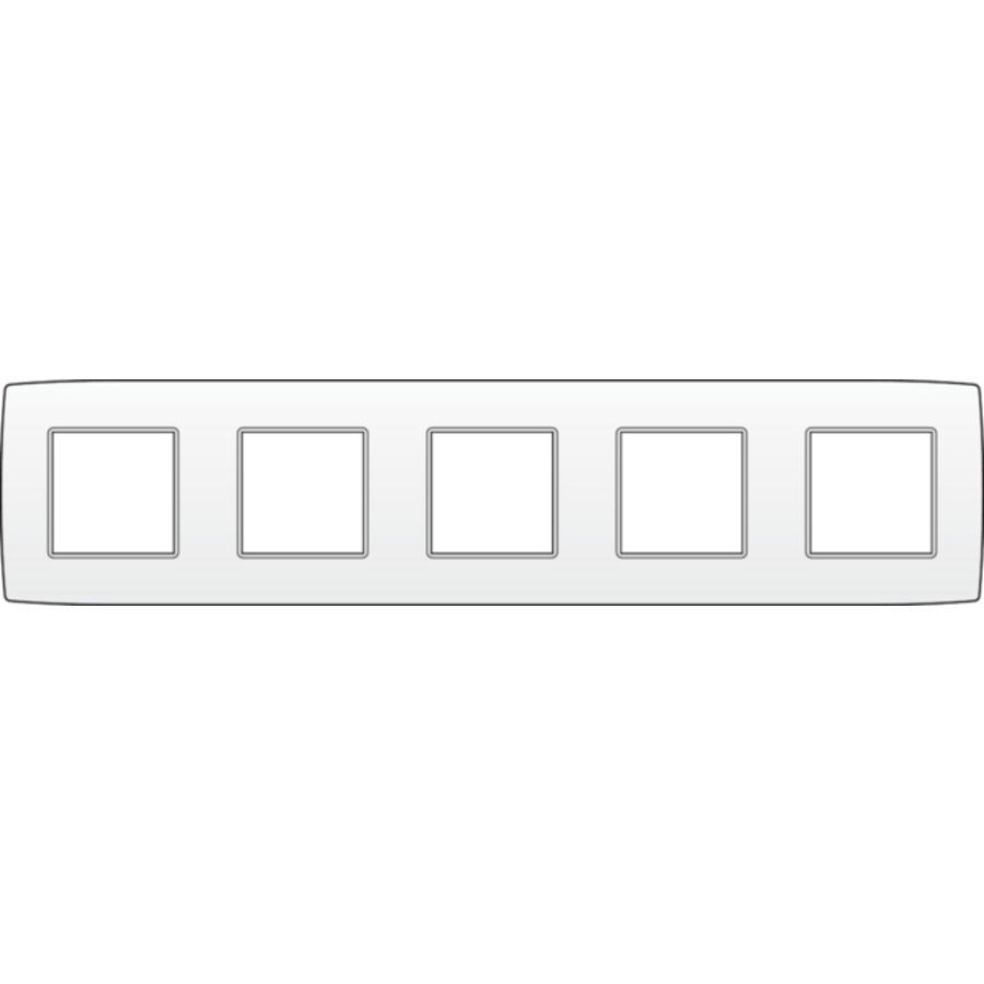 Vijfvoudige afdekplaat hoh 71mm Original white