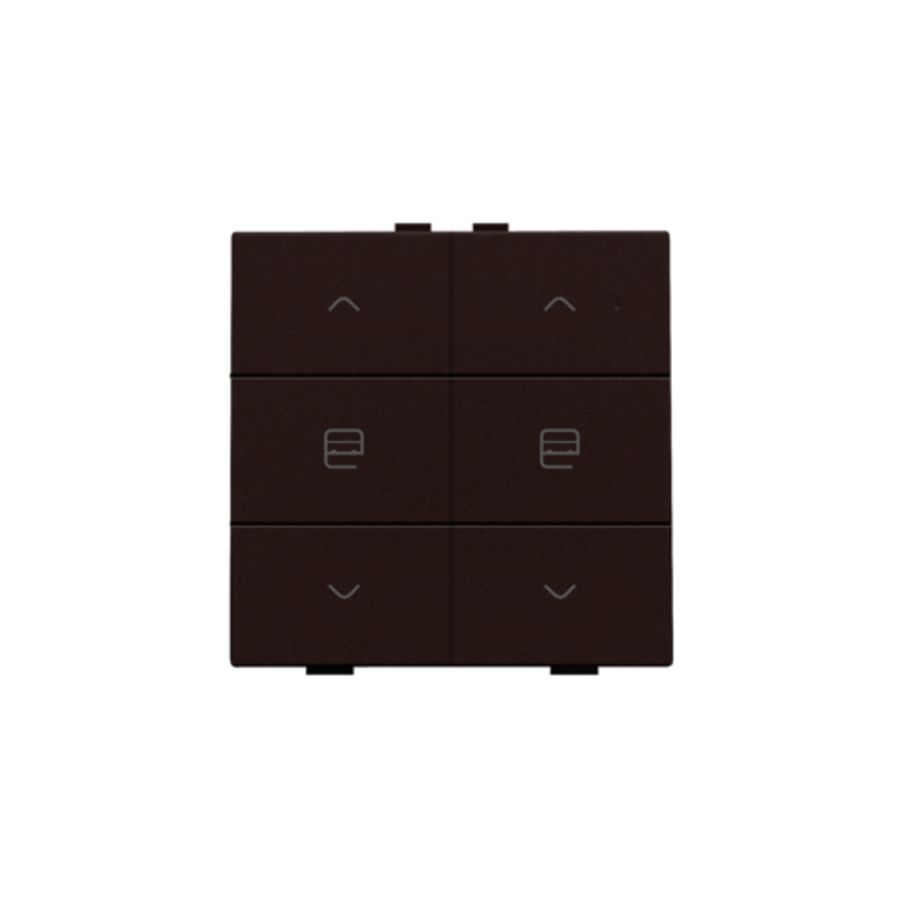 Dubbele motorsturingsbediening Home Control dark brown