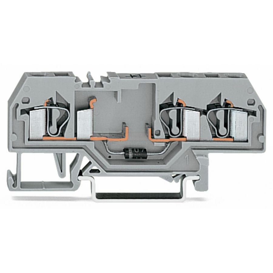 Moduleklem 3-draads met diode 1N5408 281-673/281-401 VVE=50