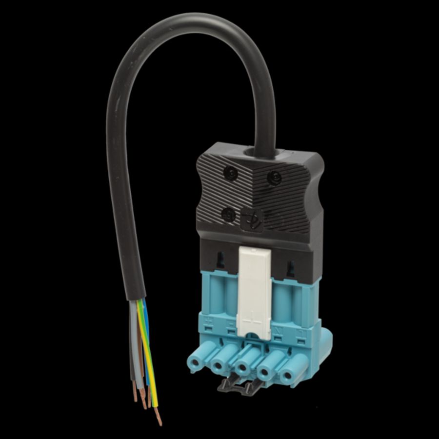 T-splitter met aansluitsnoer 5-polig 0 75mm2 30cm DALI Eca halogeenvrij (AC166ALCGS55075030pa)