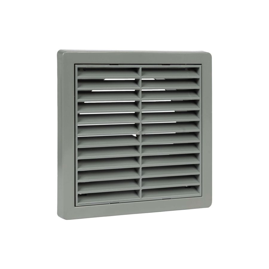 Ventilatierooster vlak Ø125mm grijs