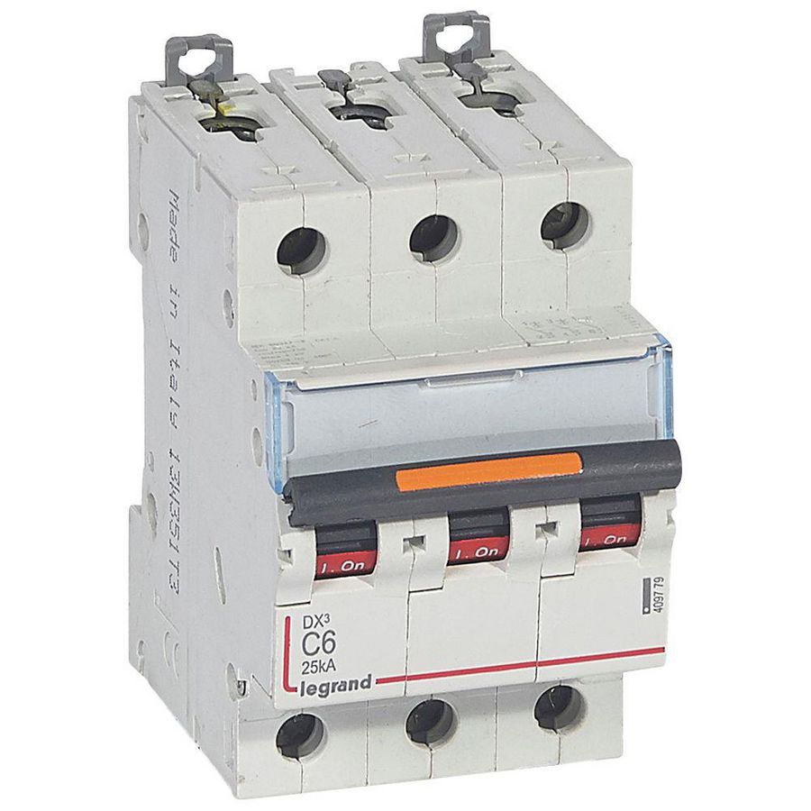 Installatieautomaat 3-polig C-karakteristiek 6A 25kA DX³ DIN