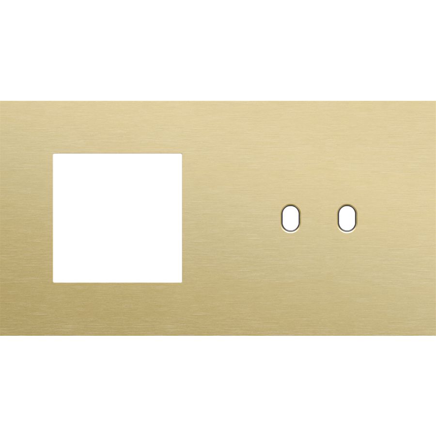 Afdekplaat 2-voud horiz. 71mm centerafst. 227-57808