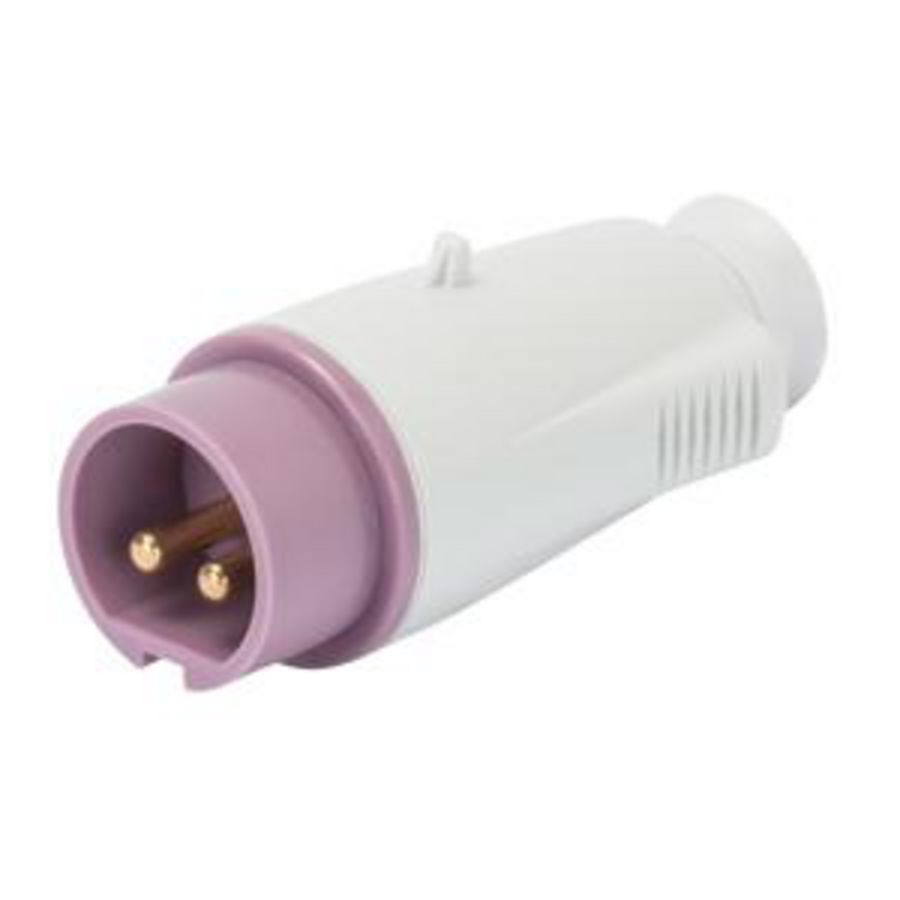 CEE CONTACTST. 2P 16A 20/25V 50/60HZ-VIOLET-n.r.-IP44 VVE=10