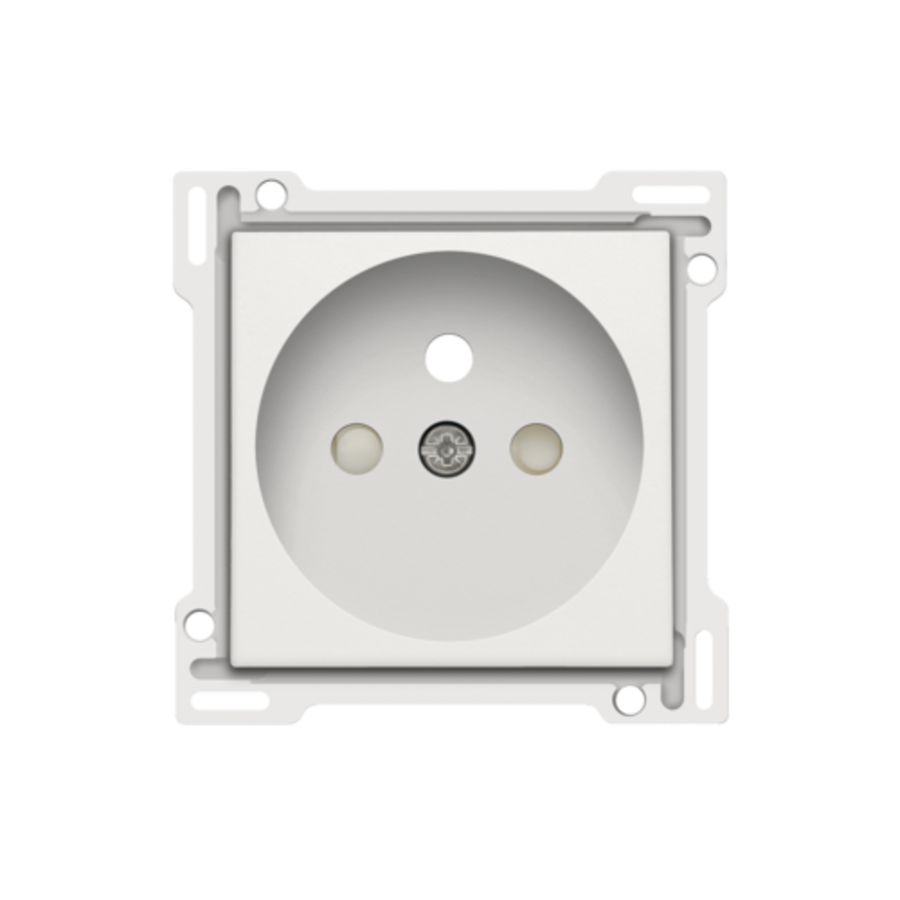 Afwerkingsset stopcontact penaarde/besch.afsl. white