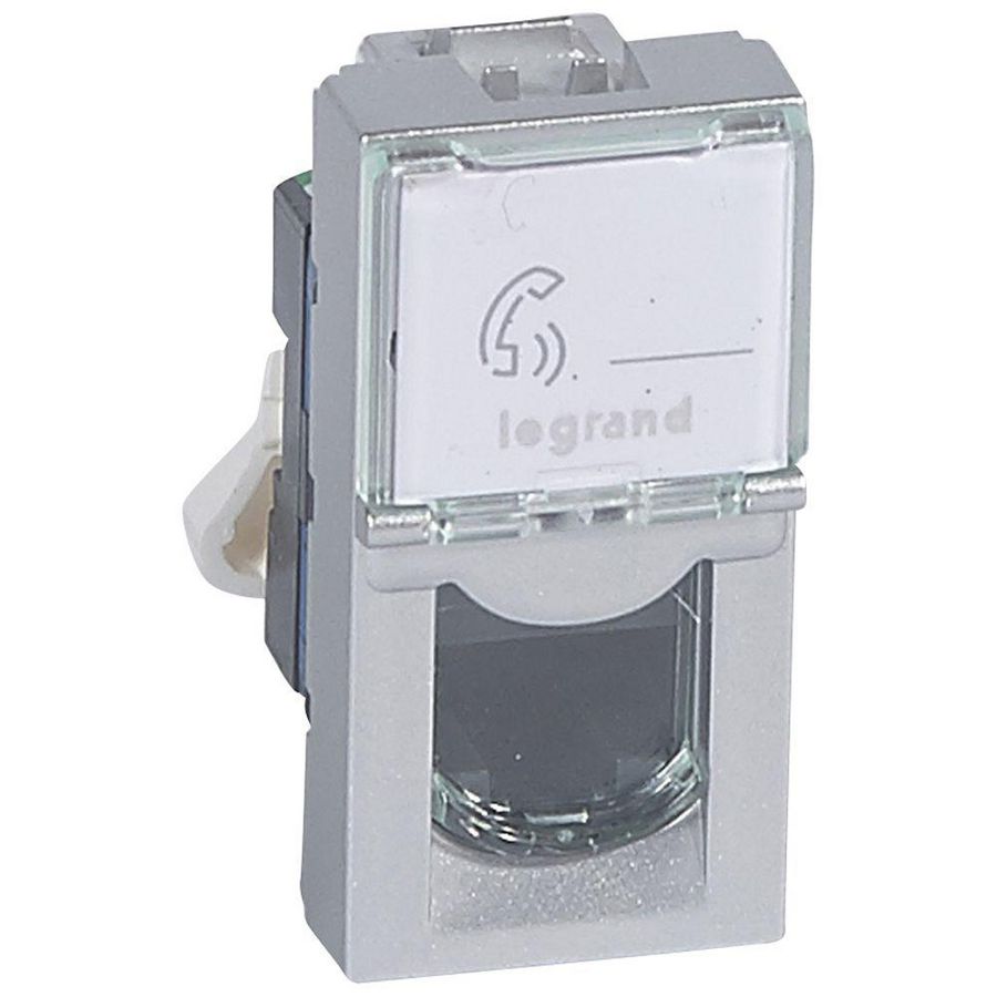 Connector 1xRJ45 UTP Cat. 6 1 module ALU Mosaic