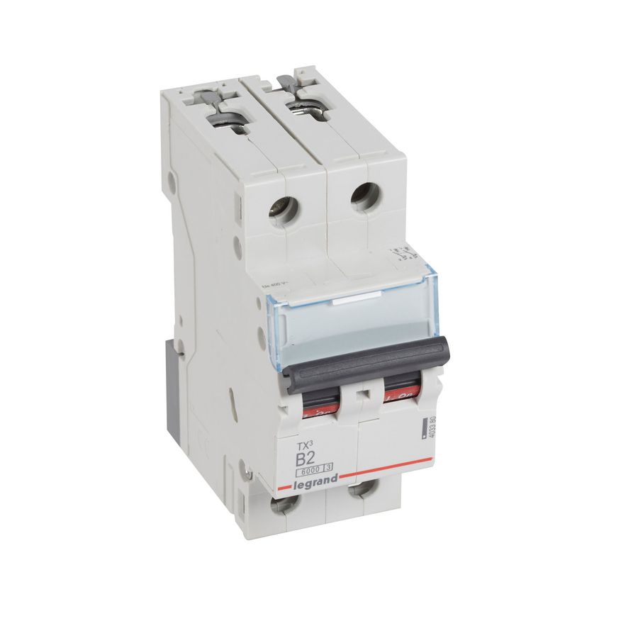 Installatieautomaat MCB TX3 2-polig B-karakteristiek 2A 6000A