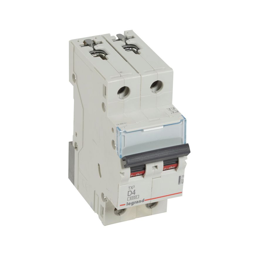 Installatieautomaat MCB TX3 2-polig D-karakteristiek 4A 6000A