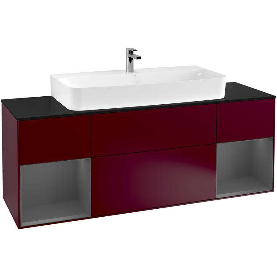 Wastafelonderkast Finion 1600x603x501mm Peony Matt Lacquer G212GKHB