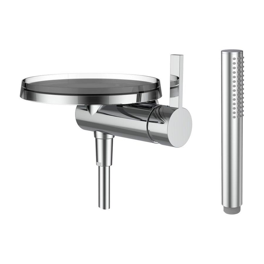 Inbouw douchemengkraan handdouche met flex. slang 1800 chroom