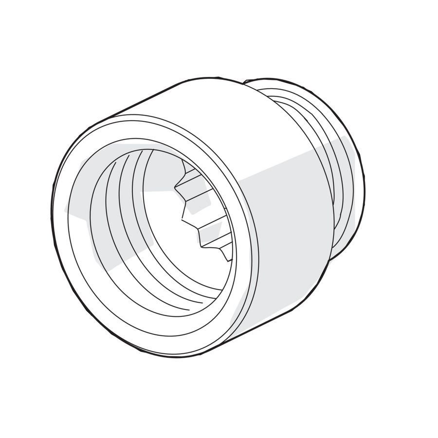 Verlenging G1/2 15mm SW12