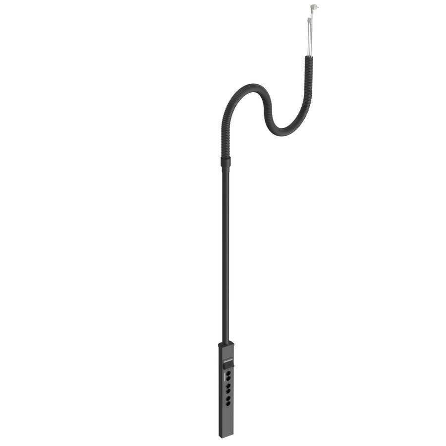 Alu zuil vrijstaand enkel 2,1m 6xwcd 2xrj45 s/ftp hoek r9017