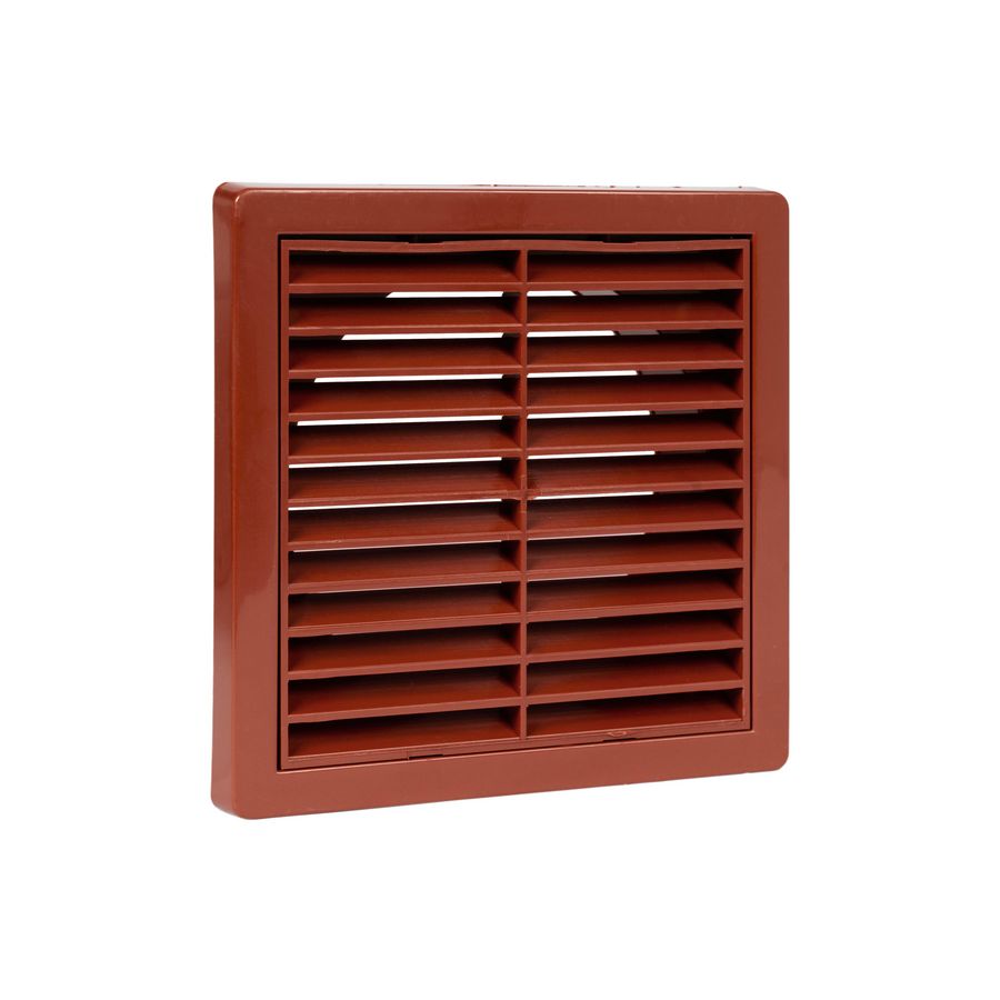Ventilatierooster vlak Ø125mm terracota