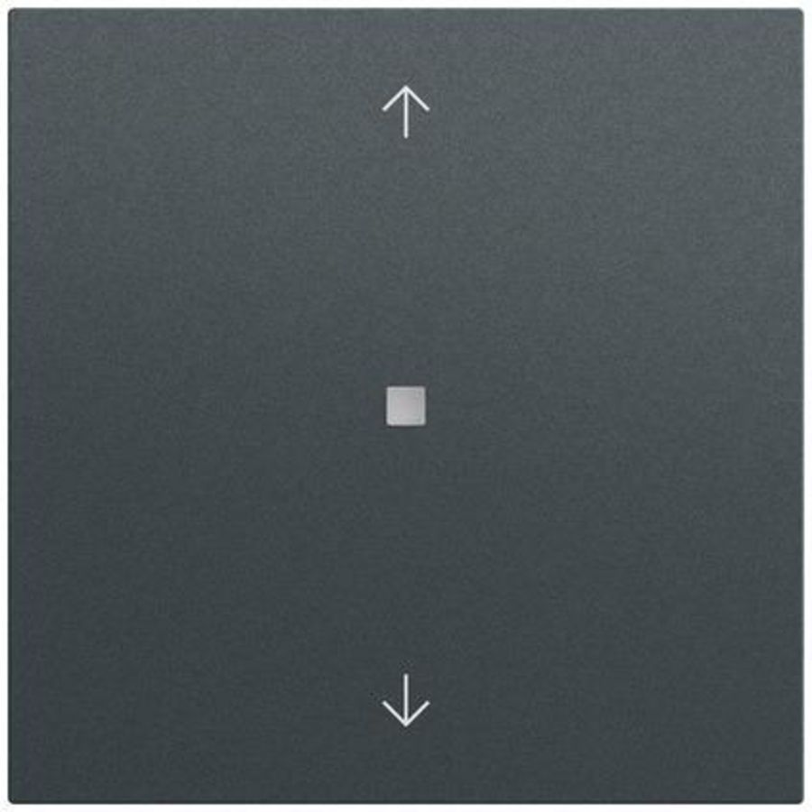 Drukc. wip 1-v pijlen OneKNX System 70 antracit(gel.)