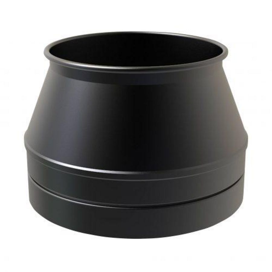 DW Ø125mm Bovenaansluitstuk DW-EW zwart