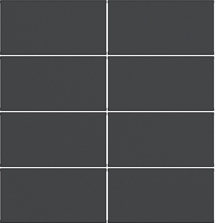 Afdekking KNX taster 8-voudig A.x/C.x nachtzwart mat