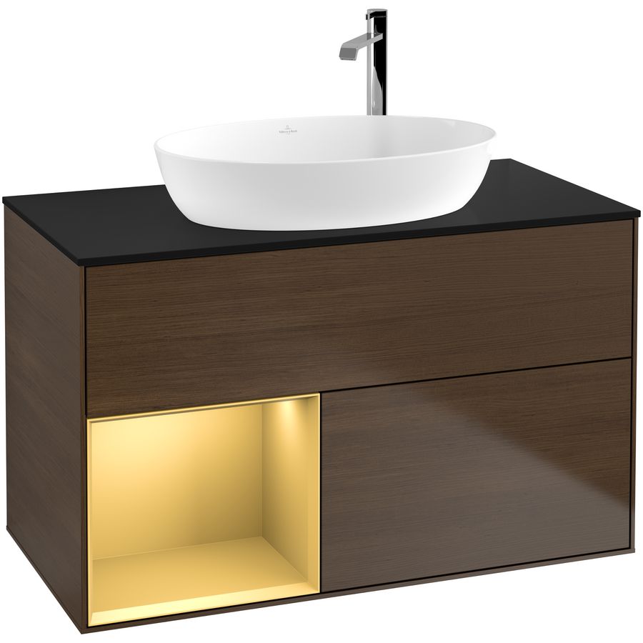 Wastafelonderkast Finion 1000x603x501mm W.Veneer G892HFGN