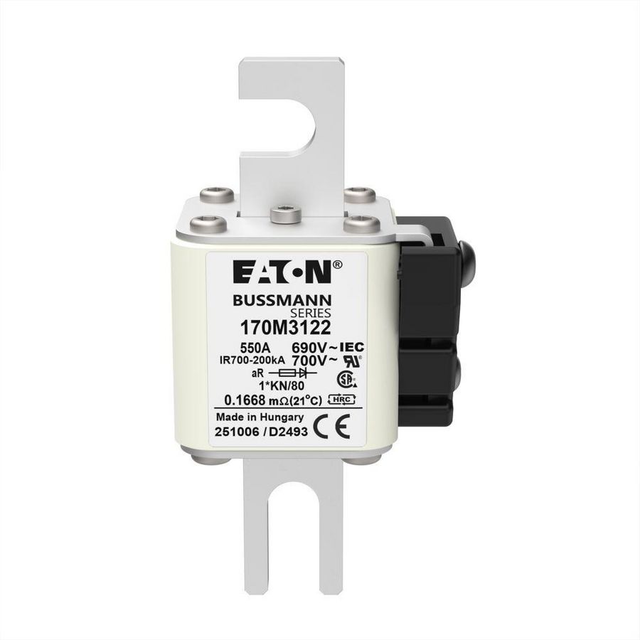 Zekering h. snelheid 550A AC 690V 200kA compact 1 45x VVE=6